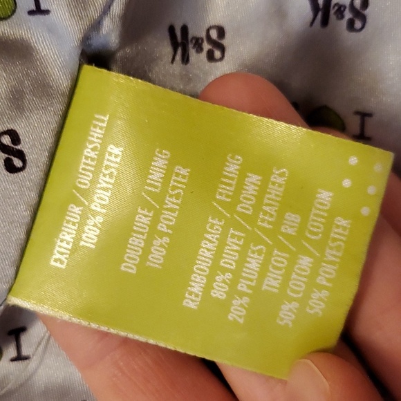 Soia & Kyo down / feather puffer winter coat. Black. L. Bow detail at the back. - Picture 14 of 16